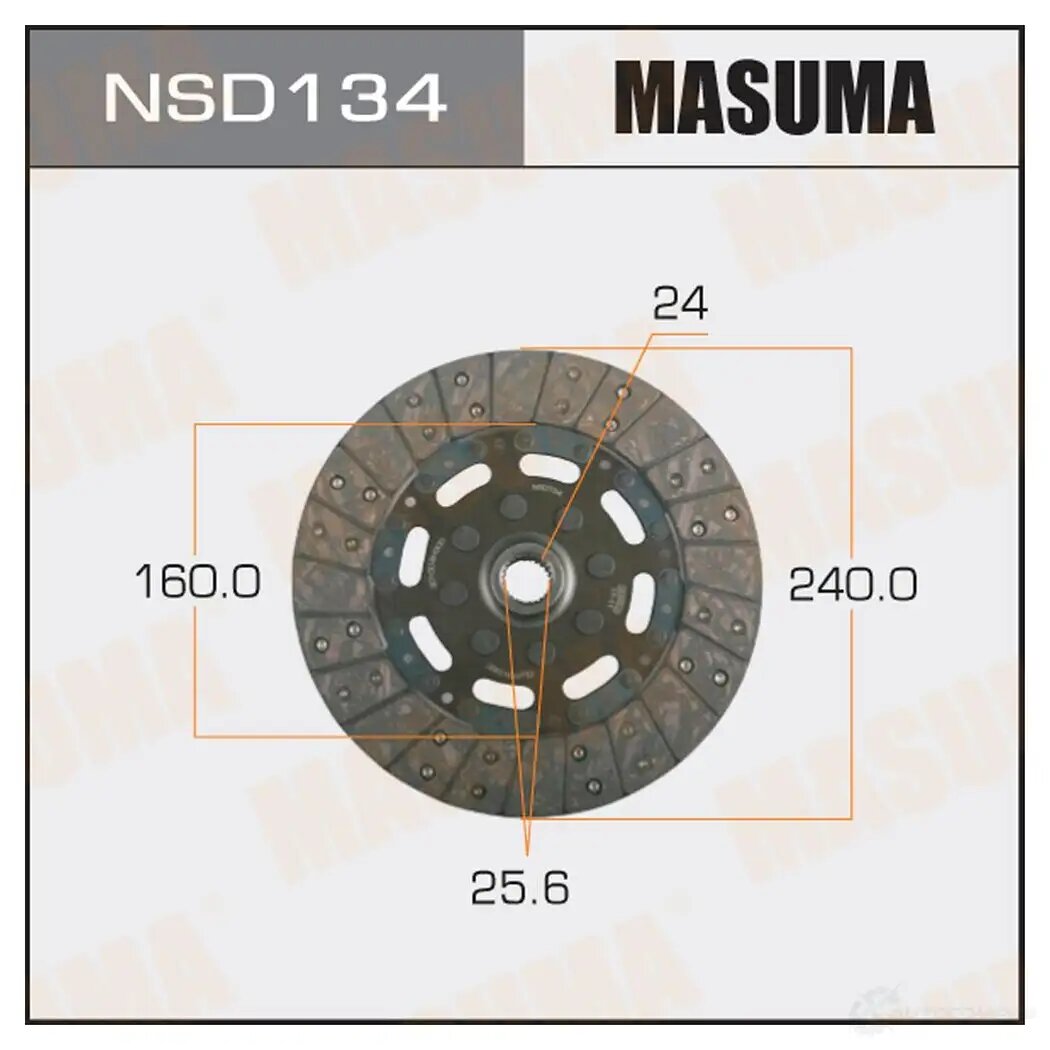 NSD134 MASUMA Диск сцепления