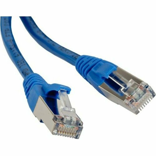 Экранированный патч-корд Hyperline PC-LPM-STP-RJ45-RJ45-C5e-0.5M-LSZH-BL