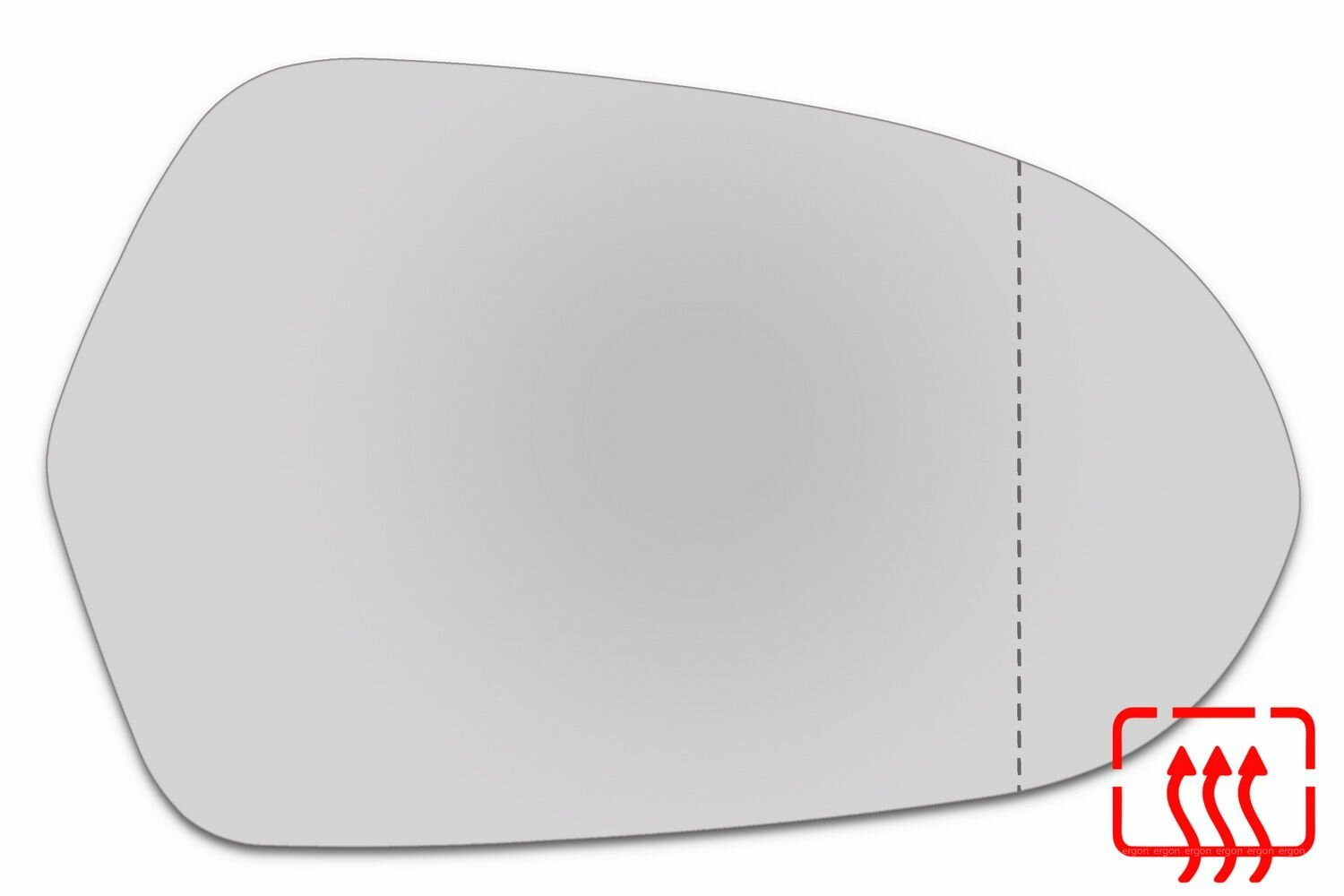 Зеркальный элемент правый AUDI A6 IV (11-18) асферика нейтральный с обогревом