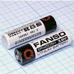 Батарейка Fanso ER14505 H/S Li-SOCl2 батарея типоразмера AA, 3.6 В, 2.6 Ач, Траб: -55.85 °C - изображение