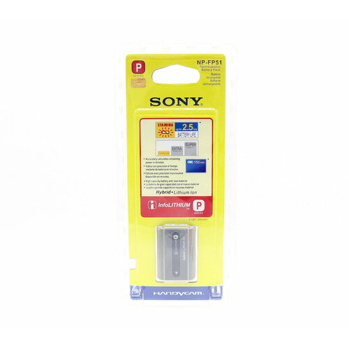 Аккумулятор Sony NP-FP51 аккумулятор beston для фотоаппаратов sony bst np fp80 fp50 fp70 7 2 в 2000 мач