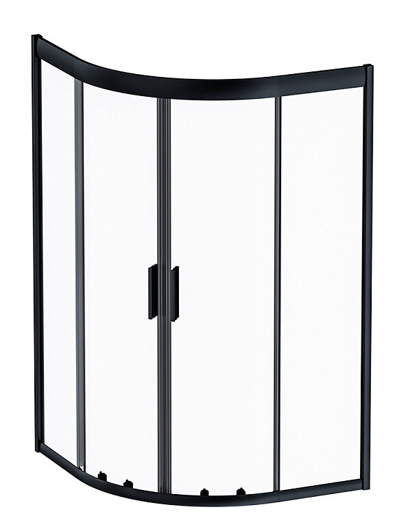фото Душевой уголок AM.PM Gem Deep Black Edition 90х90 см W90G-401A090BT