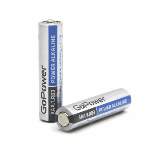 GoPower LR03 AAA Alkaline 1.5V батарейка мизинчиковая батарейка мизинчиковая smurtbuy lr03 2 sh