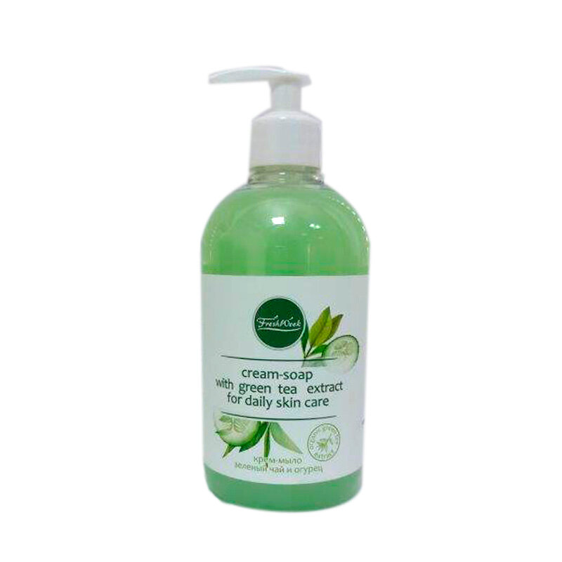 фото Жидкое крем-мыло FreshWeek Зеленый Чай и Огурец 460 мл