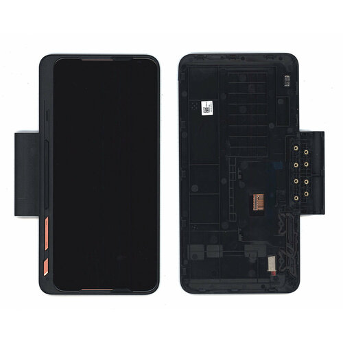 Дисплей для Asus ZS660KLS черный с рамкой