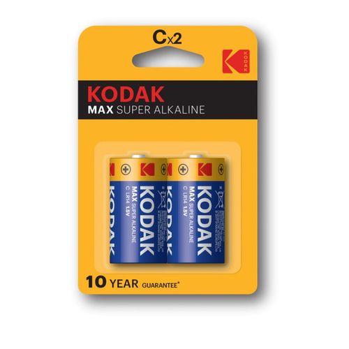 Батарейка щелочная Kodak C 2шт батарейка kodak cr2032 блистер 2шт