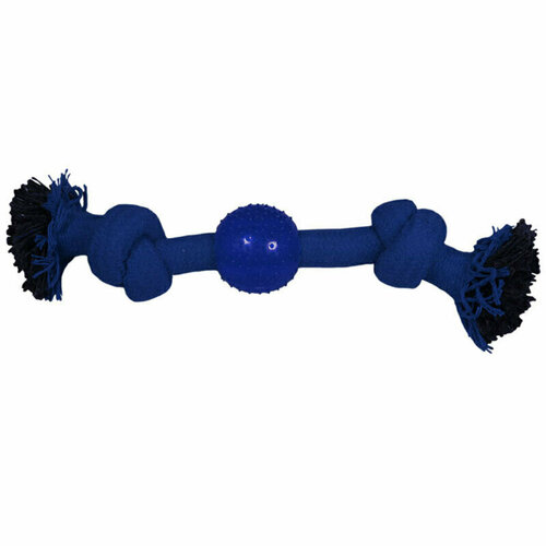 Игрушка для собак Веревка-канат, 2 узла и мяч, 230мм, Triol12 (1 шт)