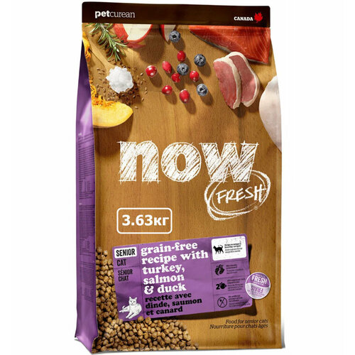 Now Natural Holistic Контроль веса - беззерновой для кошек с индейкой, уткой и овощами (Fresh Grain Free Senior Cat Recipe 30/14) 3,63кг