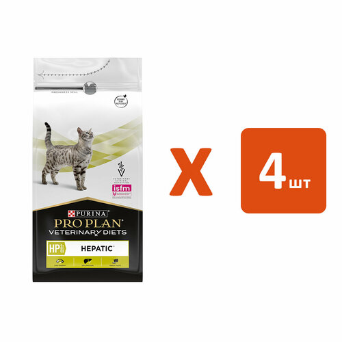 PRO PLAN VETERINARY DIETS HP ST/OX HEPATIC для взрослых кошек при хронической печеночной недостаточности (1,5 кг х 4 шт)