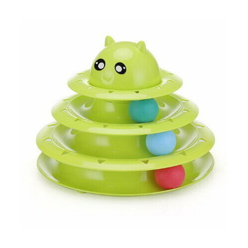 игрушка интерактивная инопланетянин алекс hamleys Интерактивная игрушка для кошки Инопланетянин 25*19см цвет зеленый Ультрамарин