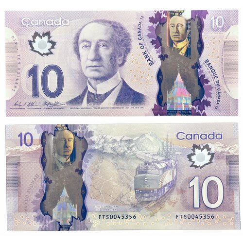 Канада 10 долларов 2013 полимер синт эстатиус 10 долларов 2013 г