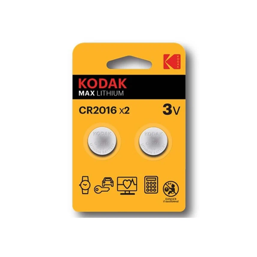 батарейки kodak max lithium cr123 k123la Кодак / Kodak - Батарейки Max Lithium CR2016 3V 2 шт