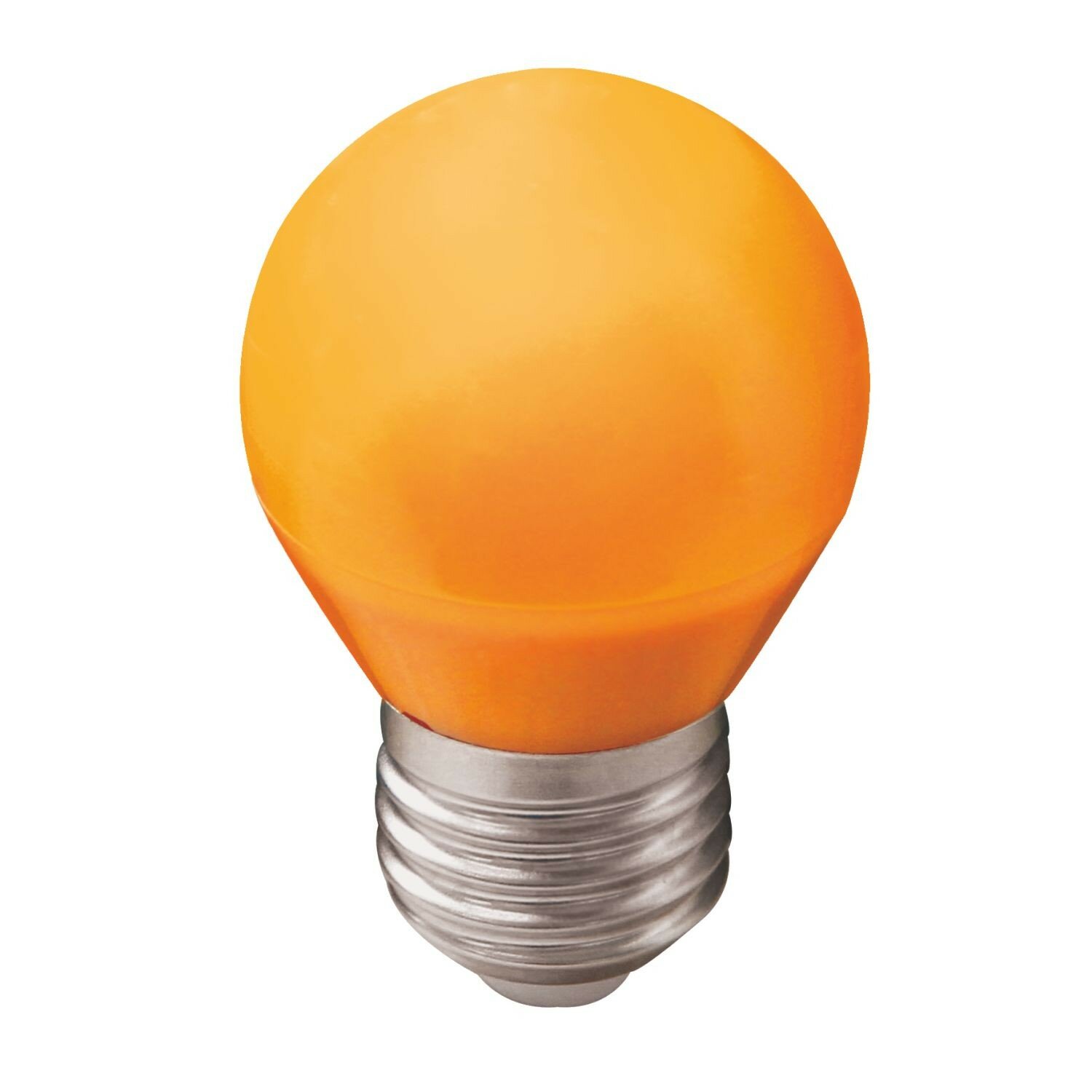 Лампа светодиодная ECOLA LED color, 2 Вт, E27, 220 В, оранжевая, шар
