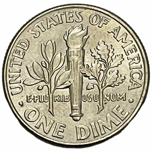 США 10 центов (1 дайм) 2001 г. (Dime, Рузвельт) (D)