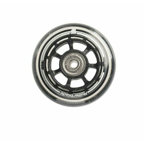 фото Набор колес для роликов (8 шт.) rollerblade wheels pack 76mm/80a + sg 5 + alu spacer 6mm - black