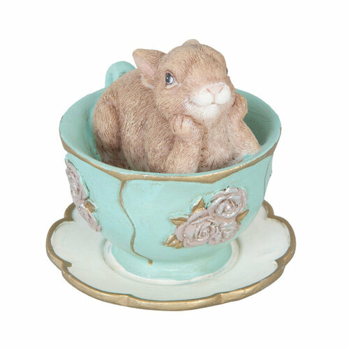 Декоративная фигура "Кролик в чашке"