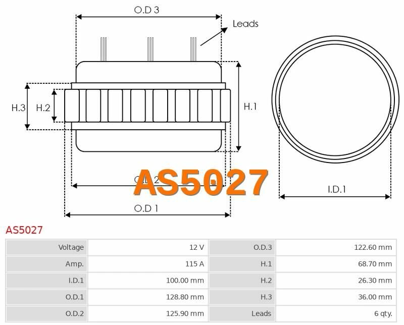 Статорная обмотка SUZUKI Grand Vitara 27L Chrysler Sebring 24L DODGE Caliber DODGE Avenger JEEP Compass JEEP Patriot