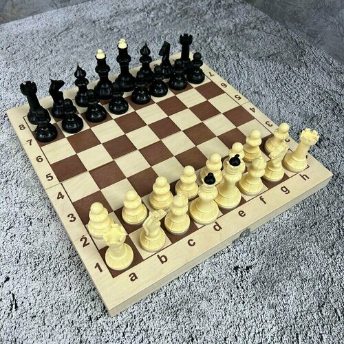 Шахматы Айвенго обиходные, фигуры из пластика, высота короля 7,1 см шахматы айвенго пластик 30х30см высота короля 71мм