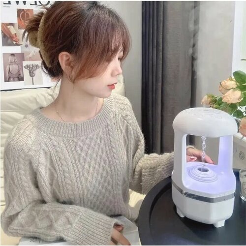 Увлажнитель воздуха Антигравитация с подсветкой ёмкостью 450мл белый 169200₽