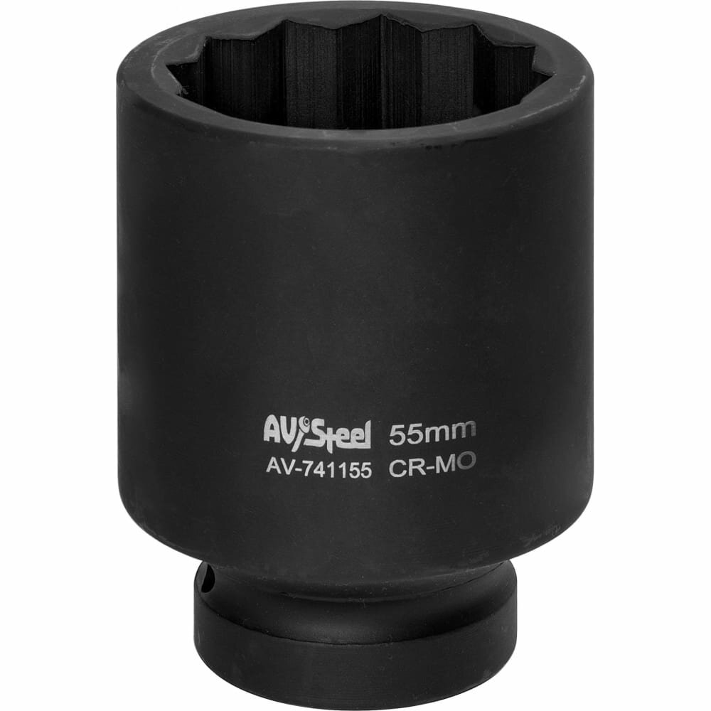 фото Удлиненная ударная двенадцатигранная головка AV Steel AV-741155