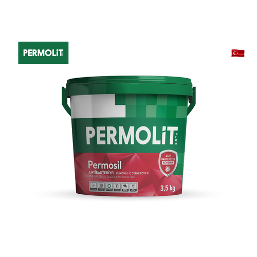 Краска интерьерная силиконовая Permosil антибактериальная матовая 2,2л (3,5кг) база 0P