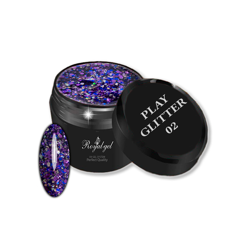 Гель Royal-gel Play Glitter 5 мл. 02