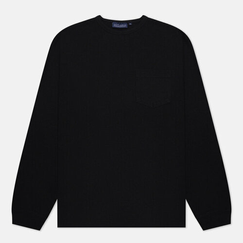 Лонгслив EASTLOGUE permanent one pocket 23fw, хлопок, размер l, черный