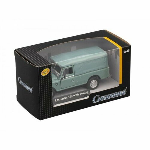 Машинка Cararama Land Rover Series 109 Pickup с тентом серый 1/43, арт.7865 машинка cararama land rover series 109 pickup белый 1 43 арт 7863