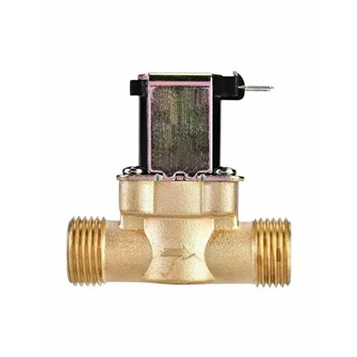 Электромагнитный водопроводный клапан 1/2 нормально-закрытый, латунь, до 80 C, 12В AC FCD-180B (Ф) электромагнитный водопроводный клапан 1 2 “ пластик 12в