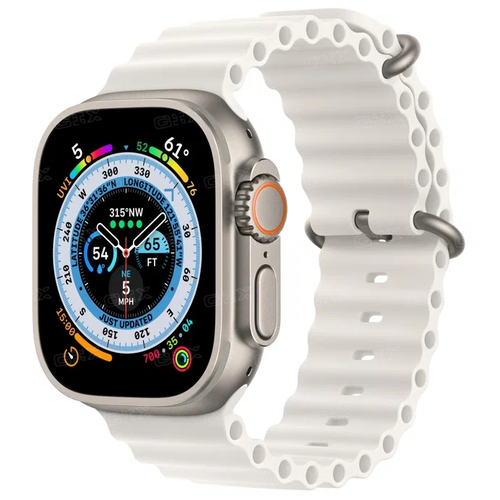 Часы Apple watch Ultra 49mm Titanium Case GPSCellular Ocean Band White 7194000₽