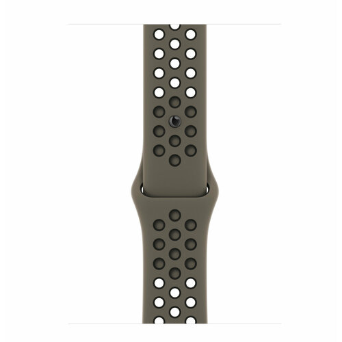 Спортивный ремешок для Apple Watch 42-45mm Nike Sport Band Olive Grey/Black