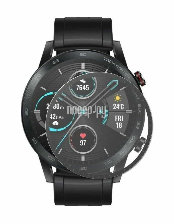 фото Стекло защитное Barn&Hollis Samsung Galaxy Watch 4 (40mm) Full screen (3D), черный