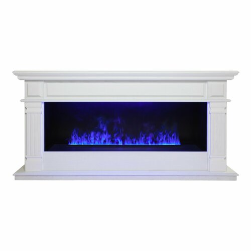 линейный электрокамин real flame islandia cst1000 wt с очагом 3d cassette 1000 led rgb Электрокамин RealFlame ISLANDIA CST1000 WT-511 с очагом 3D Cassette 1000 LED RGB