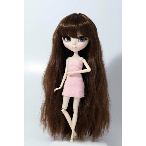 кукла pullip belle пуллип бэлль groove inc Cупердлинный коричневый волнистый парик с челкой размер 22-25 см для кукол Pullip (Пуллип) / DAL (Дал) / Byul (Биул) / Isul (Исул), Groove inc