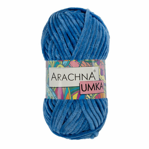 фото Пряжа arachna "umka" 100% полиэстер 100 г 120 м №35 синий