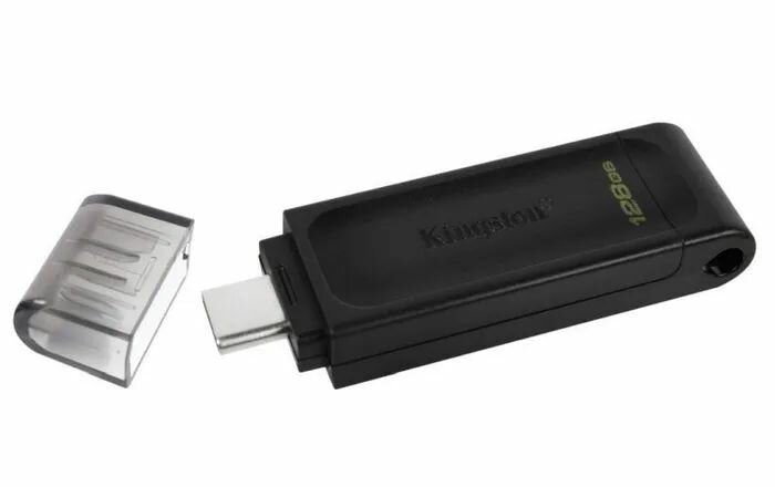 Флешка Kingston DataTraveler 70 128ГБ Black (DT70/128GB)