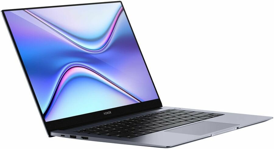 Ноутбук Honor MagicBook X14 Pro 2024 14" IPS, Core i5-13420H, 8Gb LPDDR4X, 512Gb SSD, Intel UHD, Win11, grey (5301AHQK) — фото 1