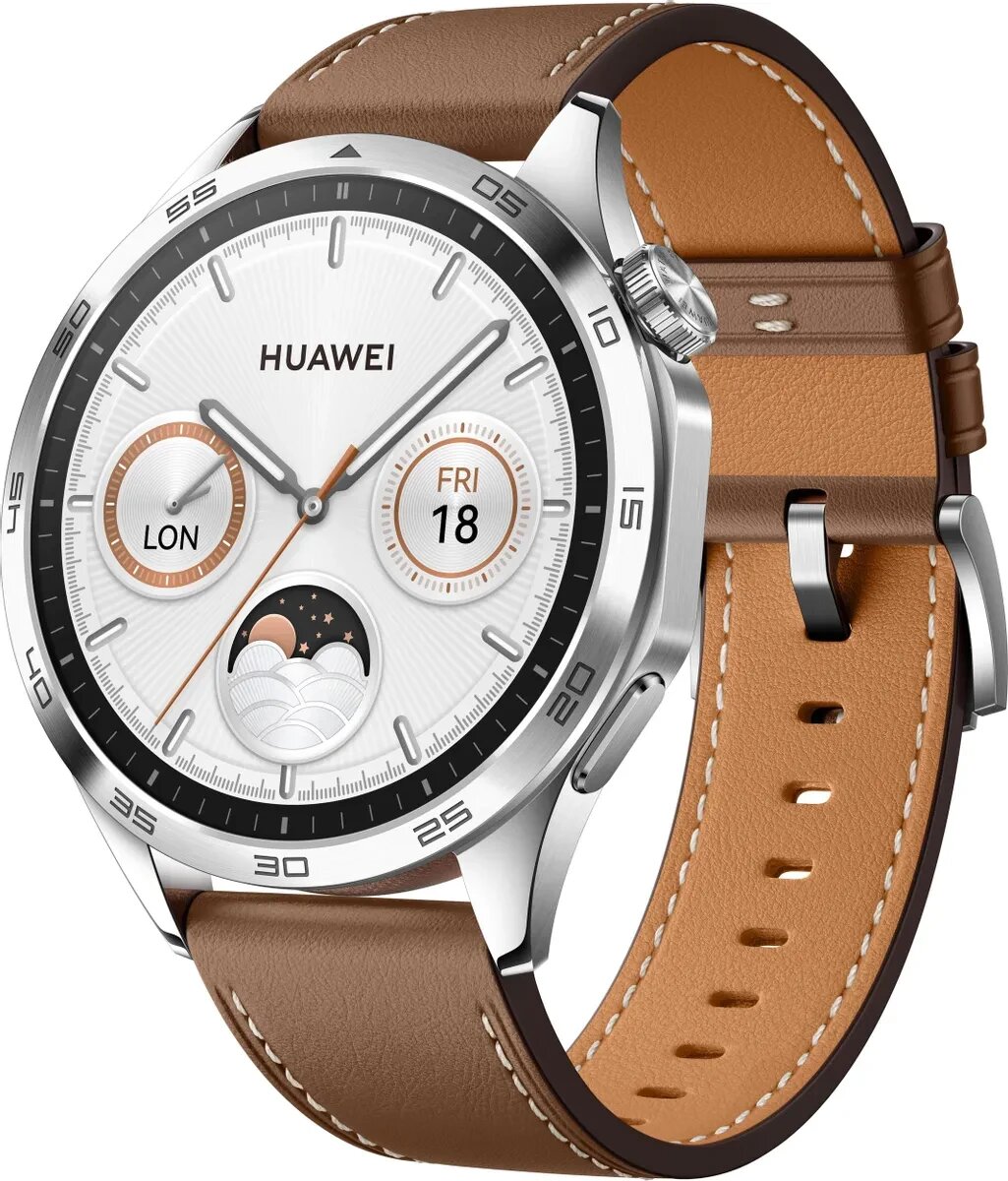 фото Умные часы HUAWEI GT 4 BROWN (PHOINIX-B19L/55020BGX)