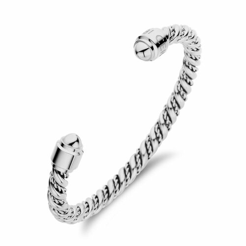 фото Жесткий браслет cerruti 1881 giulia, 1 шт., размер 19 см, размер m, серебряный