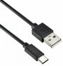 Digma Кабель USB A (m) USB Type-C (m) 1.2м, виниловая оплётка, чёрный