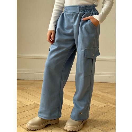 Брюки LUCHE, размер 122, голубой