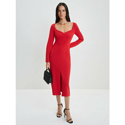 фото Платье zarina, размер m (ru 46)/170, красный
