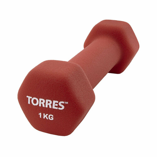 Гантель неразборная TORRES PL55011 красный 1001₽