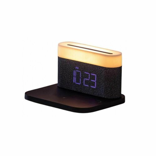 Ночник с беспроводной зарядкой и будильником Xiaomi VFZ Led Lamp Wireless Charger Black (C-WCLL-C02)