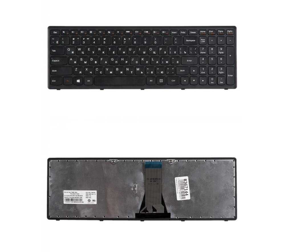 КKeyboard / лавиатура для ноутбука Lenovo IdeaPad Flex 15 G500S G505A G505G G505S S500 S510 S510p Z510 черная с рамкой гор. Enter ZeepDeep