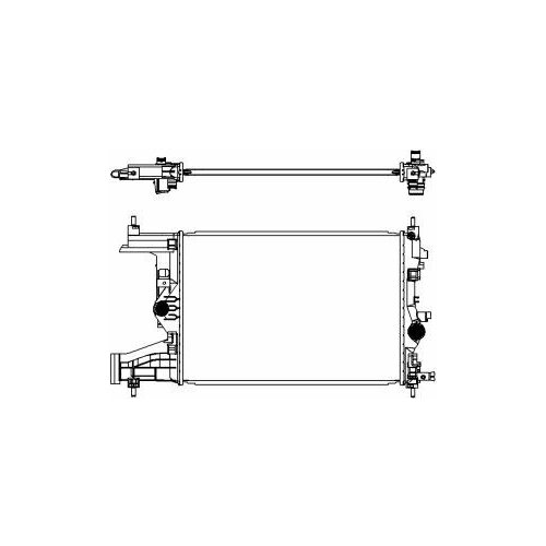 Радиатор chevrolet cruze 1.8/2.0 m/t 09-