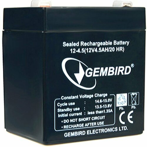 Аккумуляторная батарея 12 В для ИБП-UPS 45 Ач Gembird BAT-12V45AH 1398₽