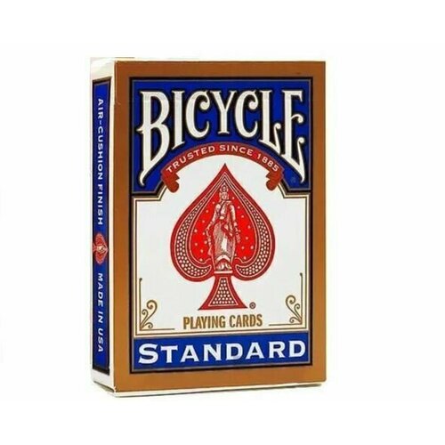 Игральные карты Bicycle Standard 54 карты, синие карты bicycle stripper deck blue 1014830