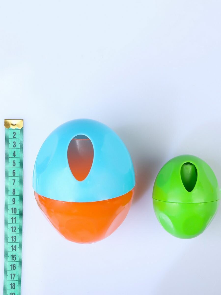 Игрушка для сухого корма Пижон "Яйцо", 6,7 см, зеленая - фотография № 6