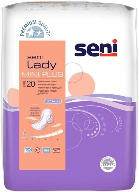 Seni Прокладки урологические Lady Mini plus, 20 шт в уп